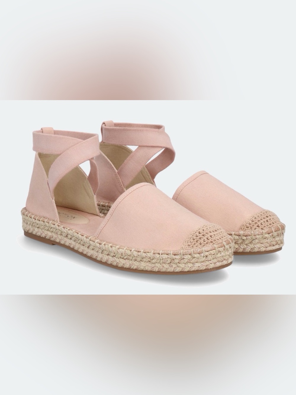 Kenneth Cole Reaction Beech Espadrille Flats | Blush Pink | Size 6.5 | Like New